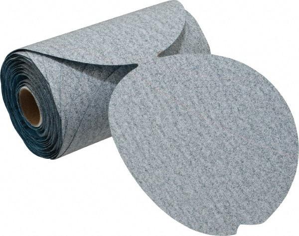 Norton - 5" Diam, 120 Grit Silicon Carbide Adhesive PSA Disc - Medium Grade, Natural, B Weighted Backing, Flexible - Industrial Tool & Supply