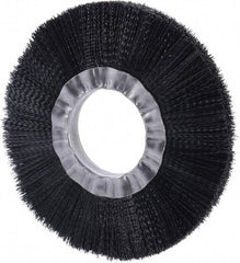 Weiler - 6" OD, 2" Arbor Hole, Nylon Wheel Brush - 3/4" Face Width, 1-1/2" Trim Length, 0.016" Filament Diam, 6,000 RPM - Industrial Tool & Supply