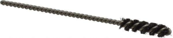 Weiler - 1/4" Diam Helical Steel Tube Brush - 0.004" Filament Diam, 1" Brush Length, 3-1/2" OAL, 1/8" Diam Stainless Steel Shank - Industrial Tool & Supply