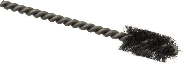 Weiler - 1/2" Diam Helical Steel Tube Brush - 0.005" Filament Diam, 1" Brush Length, 3-1/2" OAL, 3/16" Diam Stainless Steel Shank - Industrial Tool & Supply