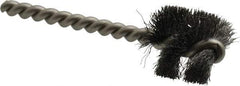 Weiler - 1" Diam Helical Steel Tube Brush - 0.008" Filament Diam, 1" Brush Length, 3-1/2" OAL, 1/4" Diam Stainless Steel Shank - Industrial Tool & Supply