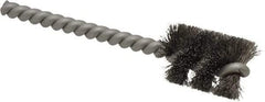 Weiler - 3/4" Diam Helical Stainless Steel Tube Brush - 0.006" Filament Diam, 1" Brush Length, 3-1/2" OAL, 7/32" Diam Stainless Steel Shank - Industrial Tool & Supply