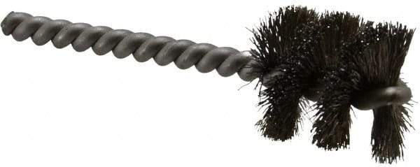Weiler - 1" Diam Helical Stainless Steel Tube Brush - 0.008" Filament Diam, 1" Brush Length, 3-1/2" OAL, 1/4" Diam Stainless Steel Shank - Industrial Tool & Supply