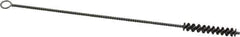 Weiler - 1-1/2" Long x 1/4" Diam Steel Hand Tube Brush - Single Spiral, 7" OAL, 0.005" Wire Diam, 3/32" Shank Diam - Industrial Tool & Supply