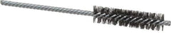 Weiler - 1/2" Diam Helical Steel Tube Brush - Double Spiral, 0.006" Filament Diam, 2" Brush Length, 5" OAL, 5/32" Diam Shank - Industrial Tool & Supply