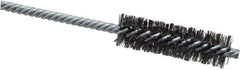 Weiler - 3/4" Diam Helical Steel Tube Brush - Double Spiral, 0.0104" Filament Diam, 2-1/2" Brush Length, 5-1/2" OAL, 1/4" Diam Shank - Industrial Tool & Supply