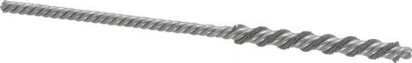 Weiler - 1/4" Diam Helical Nylon Tube Brush - Single Spiral, 0.022" Filament Diam, 2" Brush Length, 5" OAL, 5/32" Diam Shank - Industrial Tool & Supply