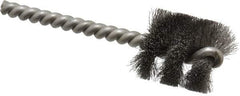 Weiler - 1" Diam Helical Steel Tube Brush - 0.005" Filament Diam, 1" Brush Length, 3-1/2" OAL, 1/4" Diam Stainless Steel Shank - Industrial Tool & Supply