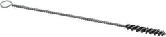 Weiler - 1-1/2" Long x 1/4" Diam Steel Hand Tube Brush - Single Spiral, 7" OAL, 0.006" Wire Diam, 3/32" Shank Diam - Industrial Tool & Supply