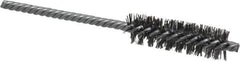 Weiler - 5/8" Diam Helical Steel Tube Brush - Double Spiral, 0.0104" Filament Diam, 2" Brush Length, 5-1/2" OAL, 7/32" Diam Shank - Industrial Tool & Supply