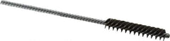 Weiler - 3/8" Diam Helical Steel Tube Brush - Double Spiral, 0.006" Filament Diam, 2" Brush Length, 4" OAL, 1/8" Diam Shank - Industrial Tool & Supply