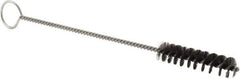 Weiler - 2-1/2" Long x 9/16" Diam Steel Hand Tube Brush - Single Spiral, 9" OAL, 0.005" Wire Diam, 5/32" Shank Diam - Industrial Tool & Supply
