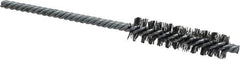 Weiler - 1/2" Diam Helical Steel Tube Brush - Double Spiral, 0.0104" Filament Diam, 2" Brush Length, 5" OAL, 5/32" Diam Shank - Industrial Tool & Supply
