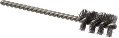 Weiler - 5/8" Diam Helical Steel Tube Brush - 0.008" Filament Diam, 1" Brush Length, 3-1/2" OAL, 3/16" Diam Stainless Steel Shank - Industrial Tool & Supply