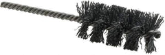 Weiler - 1-1/4" Diam Helical Nylon Tube Brush - Single Spiral, 0.022" Filament Diam, 2-1/2" Brush Length, 5-1/2" OAL, 1/4" Diam Shank - Industrial Tool & Supply