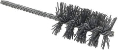 Weiler - 1-1/2" Diam Helical Nylon Tube Brush - Single Spiral, 0.035" Filament Diam, 2-1/2" Brush Length, 5-1/2" OAL, 1/4" Diam Shank - Industrial Tool & Supply