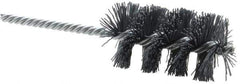Weiler - 1-1/2" Diam Helical Nylon Tube Brush - Single Spiral, 0.022" Filament Diam, 2-1/2" Brush Length, 5-1/2" OAL, 1/4" Diam Shank - Industrial Tool & Supply