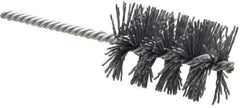 Weiler - 1-3/4" Diam Helical Nylon Tube Brush - Single Spiral, 0.035" Filament Diam, 2-1/2" Brush Length, 5-1/2" OAL, 1/4" Diam Shank - Industrial Tool & Supply