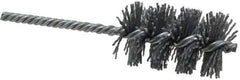 Weiler - 1-1/2" Diam Helical Nylon Tube Brush - Single Spiral, 0.04" Filament Diam, 2-1/2" Brush Length, 5-1/2" OAL, 1/4" Diam Shank - Industrial Tool & Supply