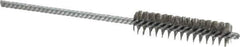 Weiler - 3/8" Diam Helical Steel Tube Brush - Double Spiral, 0.003" Filament Diam, 2" Brush Length, 4" OAL, 1/8" Diam Shank - Industrial Tool & Supply