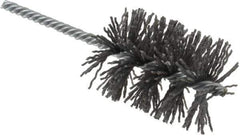 Weiler - 2" Diam Helical Nylon Tube Brush - Single Spiral, 0.04" Filament Diam, 2-1/2" Brush Length, 5-1/2" OAL, 1/4" Diam Shank - Industrial Tool & Supply