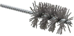 Weiler - 1-3/4" Diam Helical Nylon Tube Brush - Single Spiral, 0.06" Filament Diam, 2-1/2" Brush Length, 5-1/2" OAL, 1/4" Diam Shank - Industrial Tool & Supply