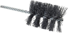 Weiler - 2" Diam Helical Nylon Tube Brush - Single Spiral, 0.022" Filament Diam, 2-1/2" Brush Length, 5-1/2" OAL, 1/4" Diam Shank - Industrial Tool & Supply