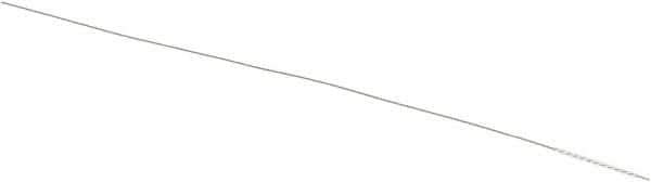 Weiler - 0.03" Diam Helical Nylon Tube Brush - 0.012" Filament Diam, 1/2" Brush Length, 4" OAL, 0.015" Diam Shank - Industrial Tool & Supply