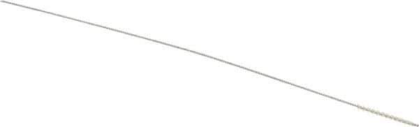 Weiler - 0.05" Diam Helical Nylon Tube Brush - 0.012" Filament Diam, 1/2" Brush Length, 4" OAL, 0.022" Diam Shank - Industrial Tool & Supply