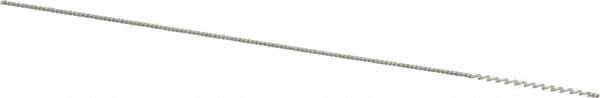 Weiler - 0.075" Diam Helical Nylon Tube Brush - 0.012" Filament Diam, 3/4" Brush Length, 4" OAL, 0.033" Diam Shank - Industrial Tool & Supply