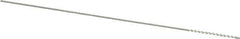 Weiler - 0.075" Diam Helical Nylon Tube Brush - 0.012" Filament Diam, 3/4" Brush Length, 4" OAL, 0.033" Diam Shank - Industrial Tool & Supply