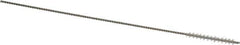 Weiler - 0.09" Diam Helical Nylon Tube Brush - 0.012" Filament Diam, 3/4" Brush Length, 4" OAL, 0.041" Diam Shank - Industrial Tool & Supply