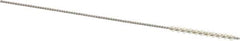 Weiler - 0.105" Diam Helical Nylon Tube Brush - 0.012" Filament Diam, 1" Brush Length, 4" OAL, 0.041" Diam Shank - Industrial Tool & Supply