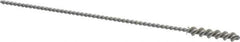 Weiler - 0.19" Diam Helical Nylon Tube Brush - 0.012" Filament Diam, 1" Brush Length, 5" OAL, 0.087" Diam Shank - Industrial Tool & Supply
