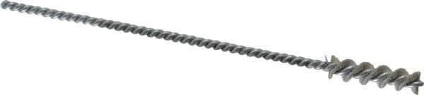 Weiler - 0.26" Diam Helical Nylon Tube Brush - 0.012" Filament Diam, 1" Brush Length, 5" OAL, 0.115" Diam Shank - Industrial Tool & Supply