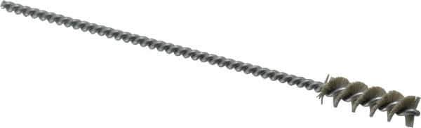 Weiler - 0.325" Diam Helical Nylon Tube Brush - 0.012" Filament Diam, 1" Brush Length, 5" OAL, 0.115" Diam Shank - Industrial Tool & Supply