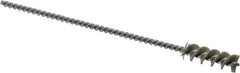 Weiler - 0.325" Diam Helical Nylon Tube Brush - 0.012" Filament Diam, 1" Brush Length, 5" OAL, 0.115" Diam Shank - Industrial Tool & Supply