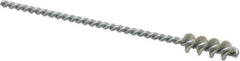Weiler - 0.385" Diam Helical Nylon Tube Brush - 0.012" Filament Diam, 1" Brush Length, 5" OAL, 0.147" Diam Shank - Industrial Tool & Supply