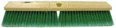 Weiler - 18" General Purpose Synthetic Push Broom - 3" Bristle Length, Foam Block, Threaded Handle Connection, Handle Sold Separately - Industrial Tool & Supply