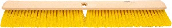 Weiler - 24" General Purpose Polypropylene Push Broom - 3" Bristle Length, Foam Block, Threaded Handle Connection, Handle Sold Separately - Industrial Tool & Supply