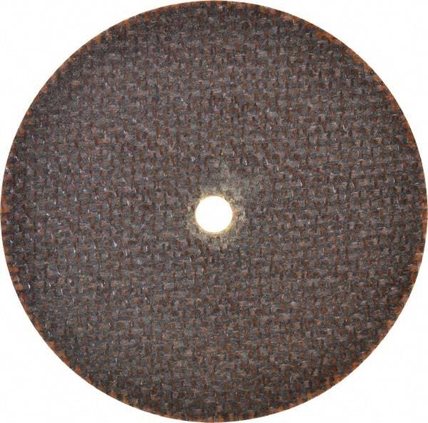 Norton - 3" 60 Grit Aluminum Oxide Cutoff Wheel - 0.06" Thick, 1/4" Arbor, 25,465 Max RPM, Use with Die Grinders - Industrial Tool & Supply