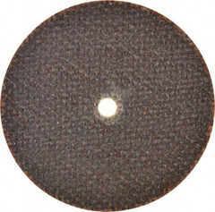 Norton - 3" 60 Grit Aluminum Oxide Cutoff Wheel - 0.06" Thick, 1/4" Arbor, 25,465 Max RPM, Use with Die Grinders - Industrial Tool & Supply