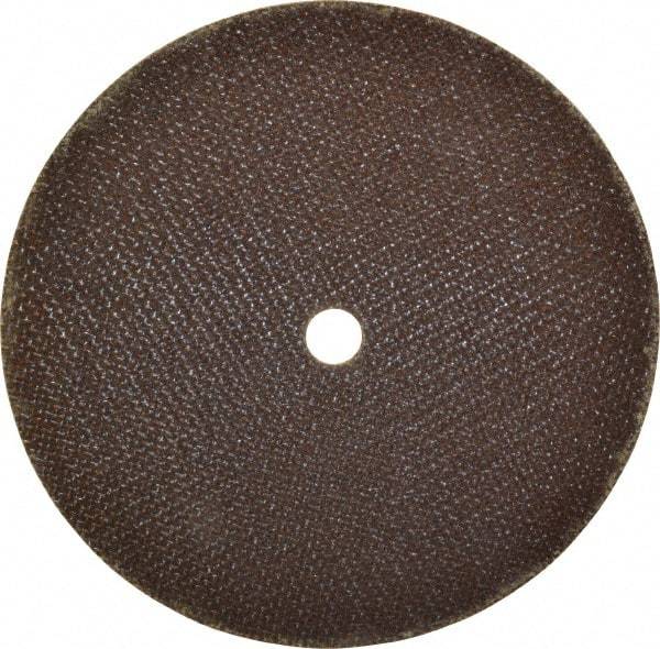 Norton - 6" 60 Grit Aluminum Oxide Cutoff Wheel - 0.035" Thick, 1/2" Arbor, 10,190 Max RPM, Use with Die Grinders - Industrial Tool & Supply