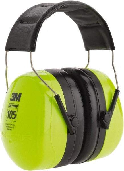 3M - Over the Head Black & Green Earmuffs - 30 NRR Rating - Industrial Tool & Supply