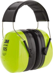 3M - Over the Head Black & Green Earmuffs - 30 NRR Rating - Industrial Tool & Supply