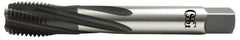 OSG - 1-1/2 - 8 UNS 5 Flute 2B Modified Bottoming Spiral Flute Tap - Vanadium High Speed Steel, Oxide Finish, 200mm OAL, Right Hand Flute, Right Hand Thread, Series 13014 - Industrial Tool & Supply