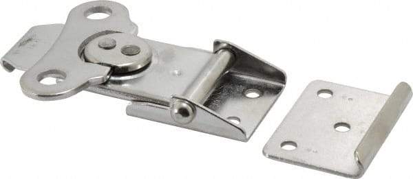 Value Collection - 3.43" Long x 2-3/4" Wide x 0.67" High, Draw Latch - Stainless Steel, with Natural Finish - Industrial Tool & Supply