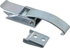 Made in USA - 3.34" Long x 0.89" Wide x 0.570" High, Draw Latch - Steel, with Zinc Plate, Bright Chromate Dip Finish - Industrial Tool & Supply