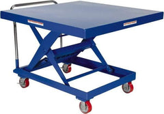 Vestil - 2,000 Lb Capacity, 34" Lift Height, Portable Workstation Manually Operated Lift - Industrial Tool & Supply