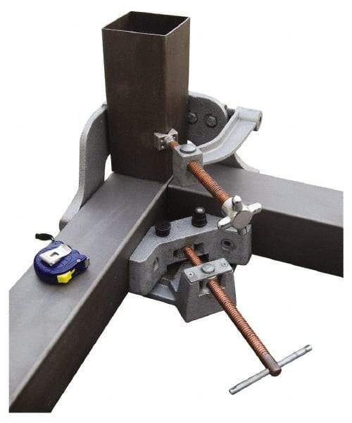 Strong Hand Tools - Fixed Angle, 3 Axes, 5.32" Long, 2-1/4" Jaw Height, 4-3/4" Max Capacity, Steel Angle & Corner Clamp - 90° Clamping Angle - Industrial Tool & Supply